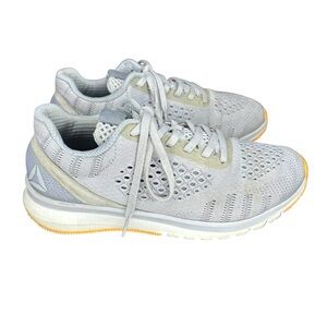 Reebok Womens Print Smooth Ultk Running Shoe Cloud Grey/Gable Grey/Asteroid Sz 7